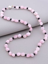 картинка Бусы 'SUNSTONES' Розовый кварц Агат 45 см от магазина Wolves