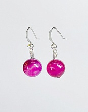 картинка Элитные Серьги Агат (Розовый) №1 от магазина Wolves