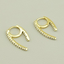 картинка Серьги 'XUPING' Фианит (позолота 18к (лимонная)) от магазина Wolves