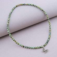 картинка Подвеска 'SUNSTONES' Хризоколла 38 см от магазина Wolves