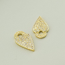 картинка Кулон Фианит 20х11 (позолота 18к (лимонная)) от магазина Wolves