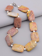 картинка Бусы Яшма Жемчуг 47 см от магазина Wolves