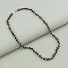 картинка Бусы 'SUNSTONES' Гранат Серебро(925) 45 см от магазина Wolves