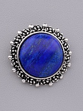 картинка Брошь Лазурит 35x35мм от магазина Wolves