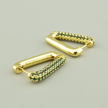 картинка Серьги Фианит (позолота 18к (лимонная)) от магазина Wolves