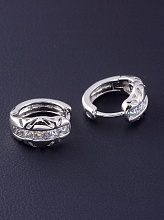 картинка Серьги 'XUPING' Фианит  (родий) от магазина Wolves