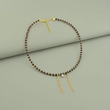 картинка Подвеска 'SUNSTONES' Гранат Фианит 39 см от магазина Wolves