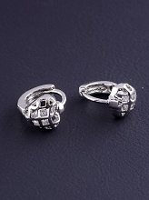 картинка Серьги 'XUPING' Фианит (родий) от магазина Wolves