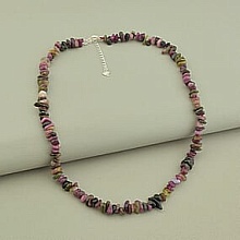 картинка Бусы 'SUNSTONES' Турмалин Серебро(925) 43 см от магазина Wolves