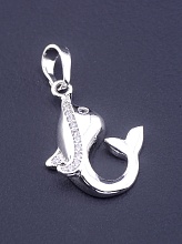 картинка Кулон 'XUPING' Фианит  (родий) от магазина Wolves