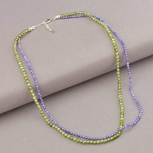 картинка Подвеска 'SUNSTONES' Циркон Серебро(925) 40 см от магазина Wolves