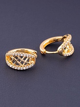 картинка Серьги 'XUPING' Фианит  (позолота 18к) от магазина Wolves